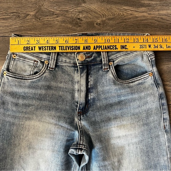 STS Blue High Rise Wide Leg Lt Blue Denim Jeans 27L - Picture 12 of 16